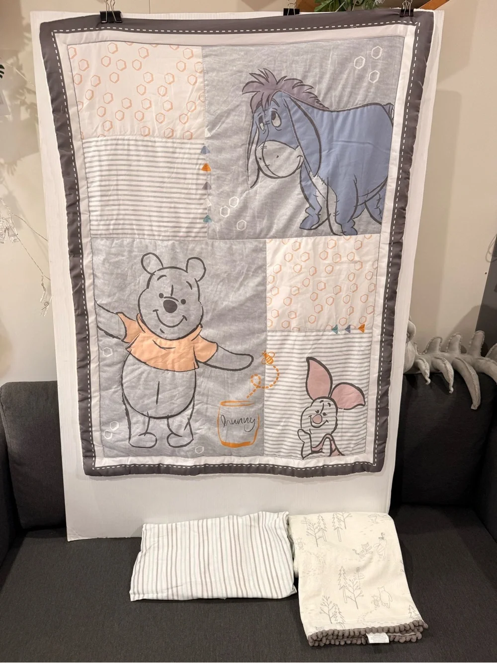 Winnie the Pooh baby crib nursery set 3 piece new